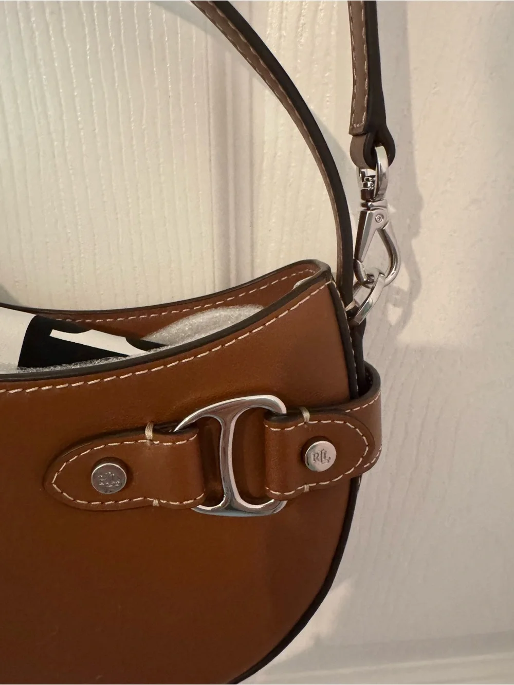 Lauren Ralph Lauren Leather Small Tasha Crossbody Bag
